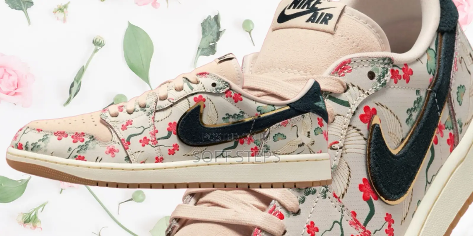 Air Jordan 1 Low OG X Rui Hachimura "Cranes"