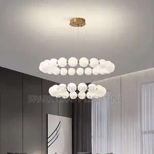 Luxury Double-Tier Bubble Pendant Chandelier