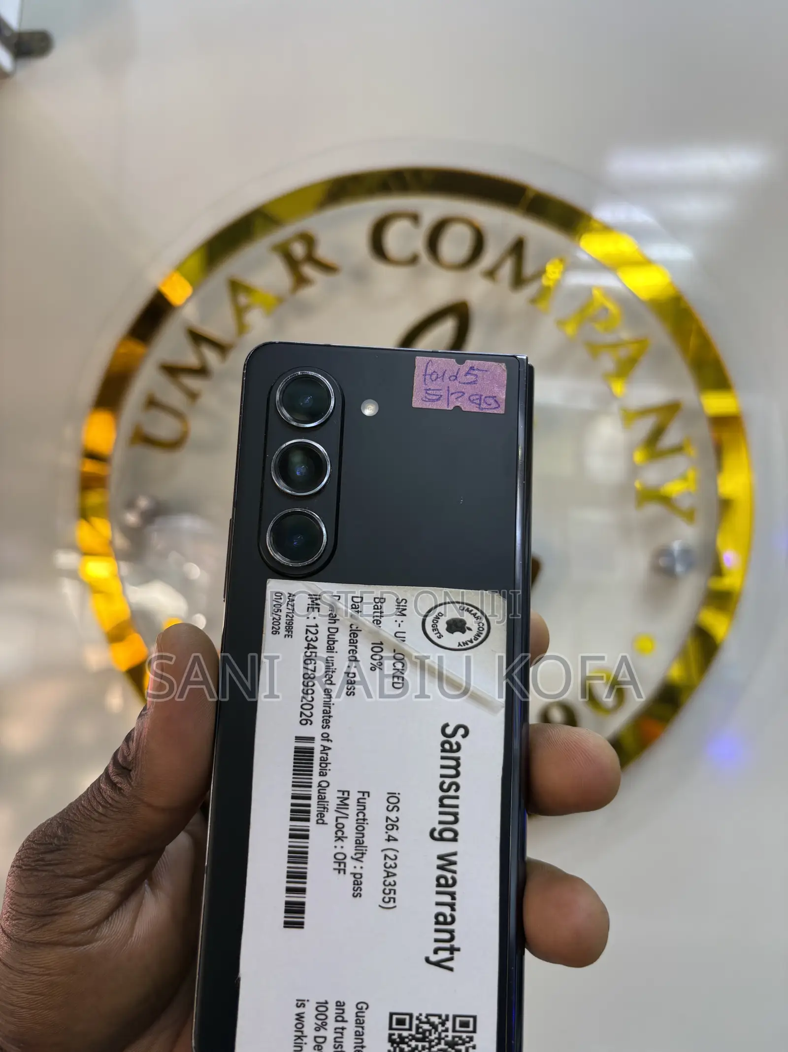 Samsung Galaxy Fold 5G 512 GB Black