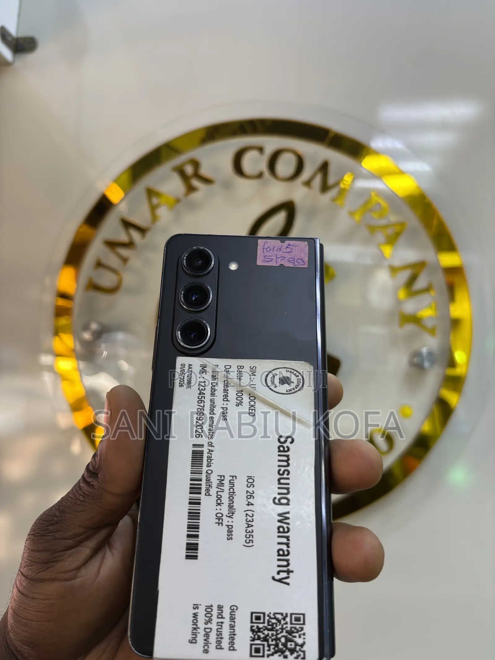 Samsung Galaxy Fold 5G 512 GB Black