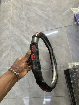 Luxury Toyota Custom Stitched Steering Wheel Cover