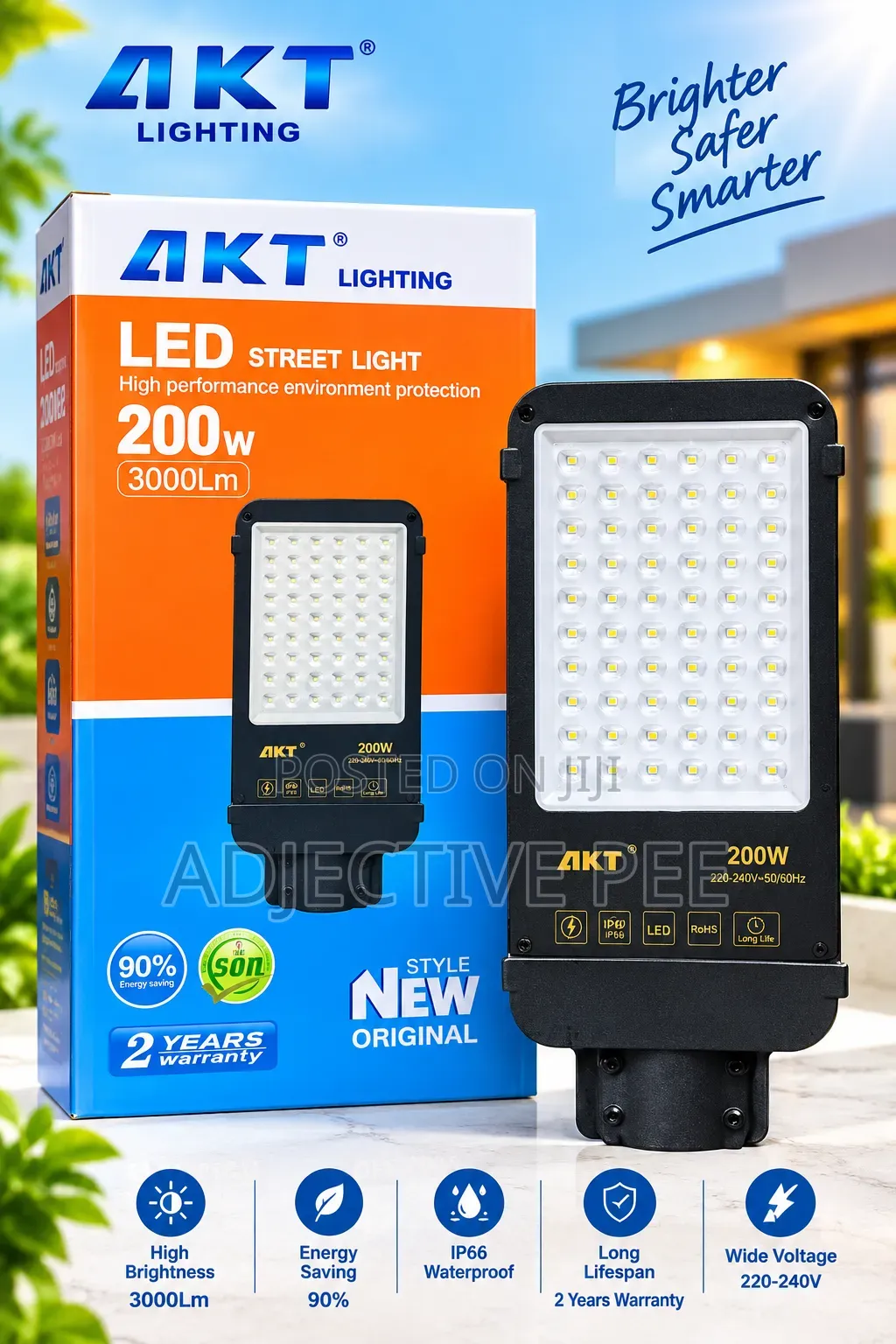 AKT 200W Solar Street Light With Separate Solar Panel