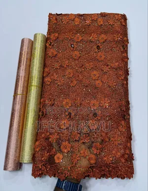 3D Beaded Mesh Lace