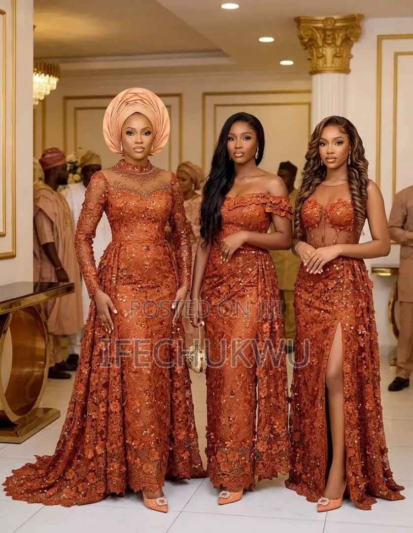 3D Beaded Mesh Lace