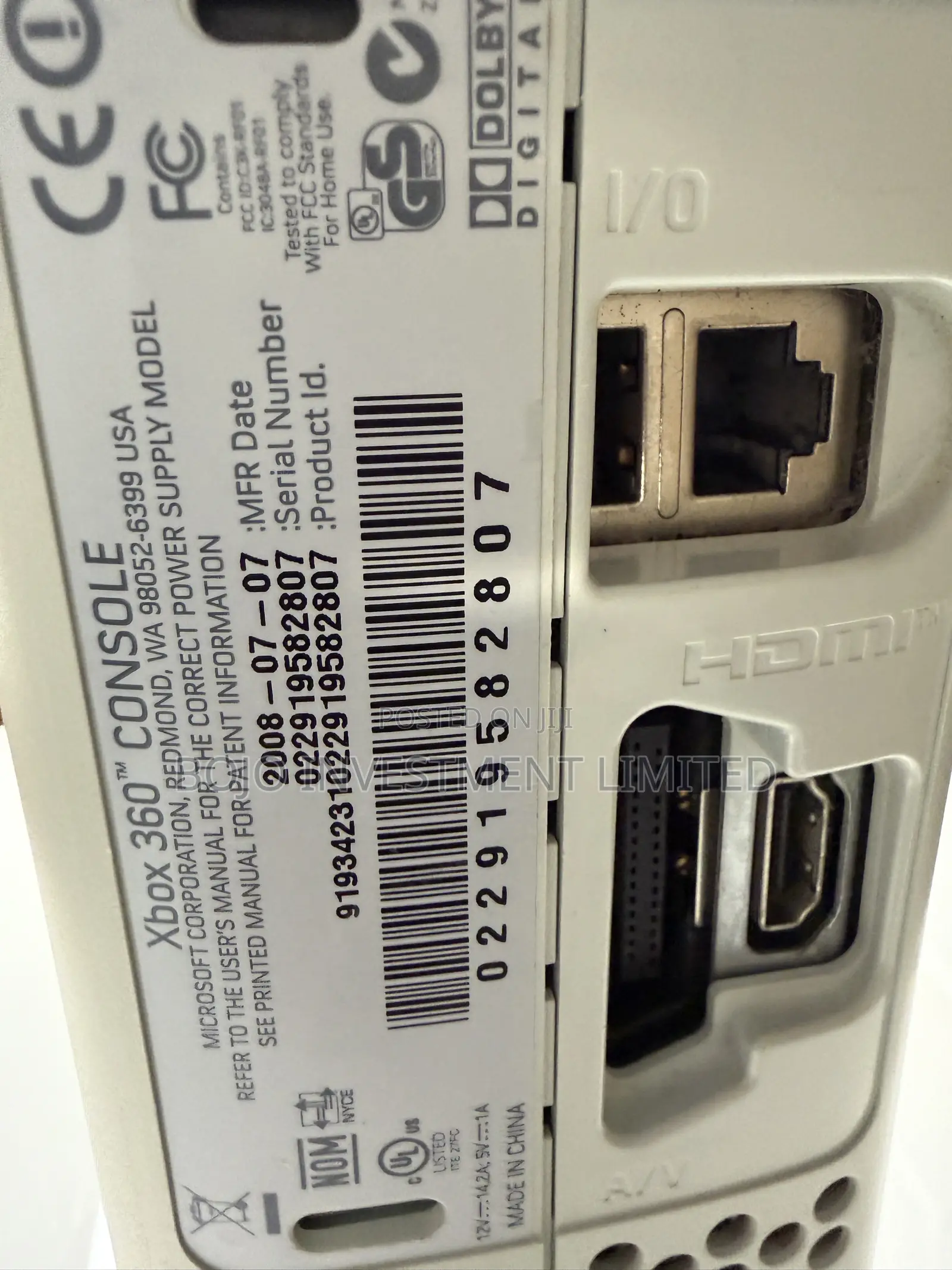 Xbox 360 / Hard Disk Drive(HDD) / 1 Controller/ Power Adapter