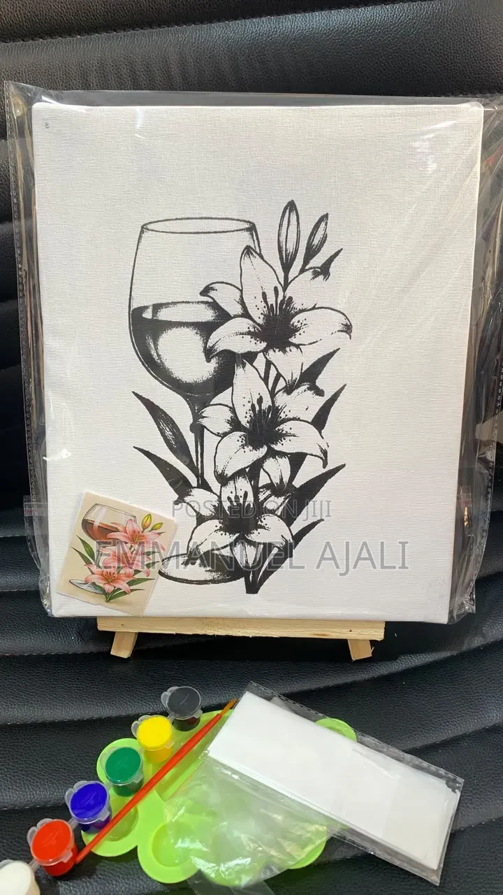 Sip and Paint Canvas and Art Materials