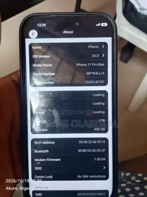 Apple iPhone 17 Pro Max 1 TB Blue