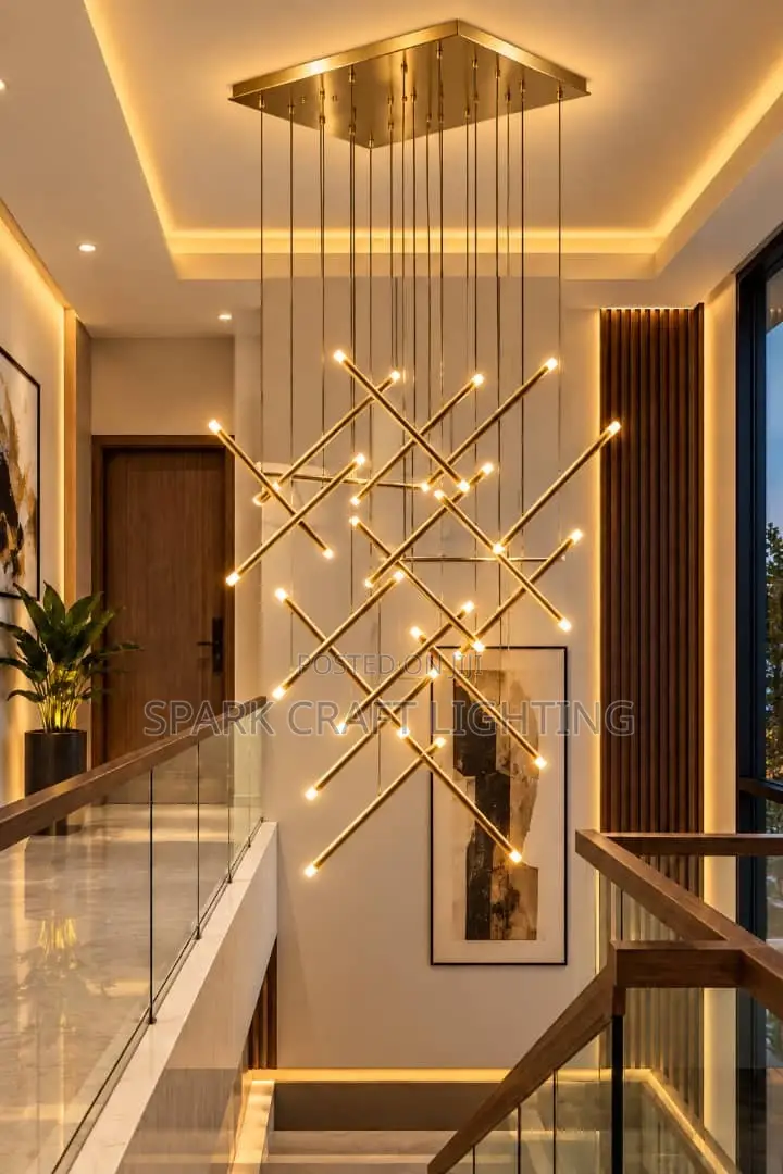 By 800mm Drop Lights for Stairs or High Roof Ceiling