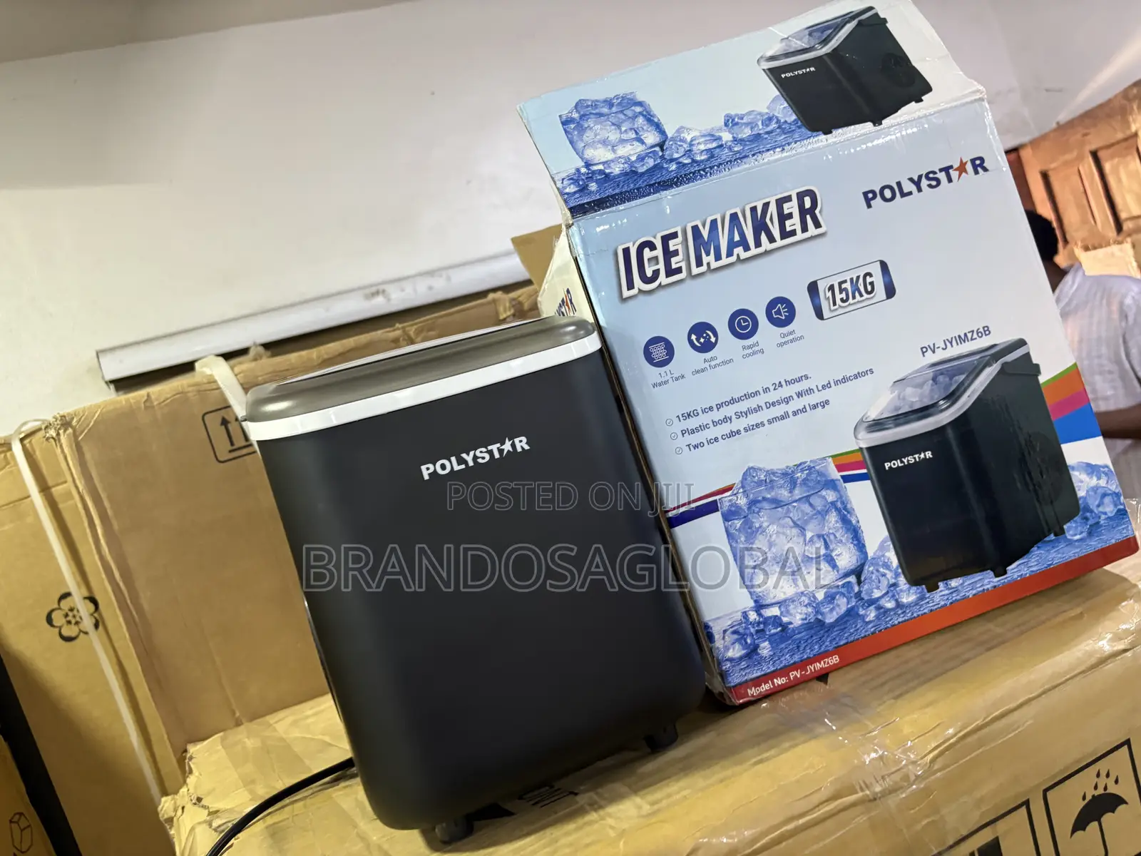Polystar 15KG Ice Machine for Cold Drinks