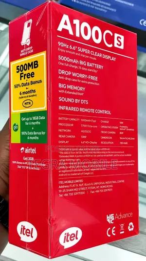 New Itel A100Cs 64 GB Gold