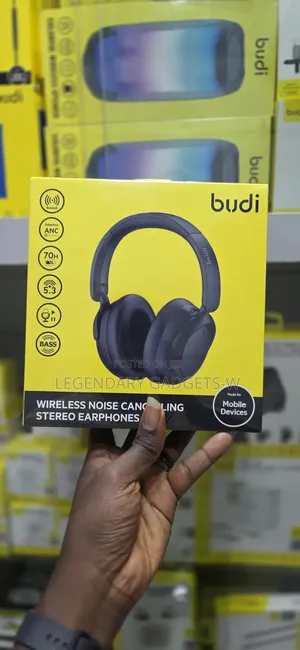 Budi Wireless Noise Cancelling Stereo Headphone 70hrs Use