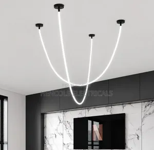 Modern Sculptural Loop LED Pendant Chandelier