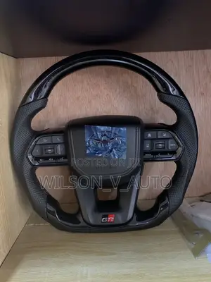 Luxury Toyota GR Sport Carbon Fiber Steering Wheel Upgrade