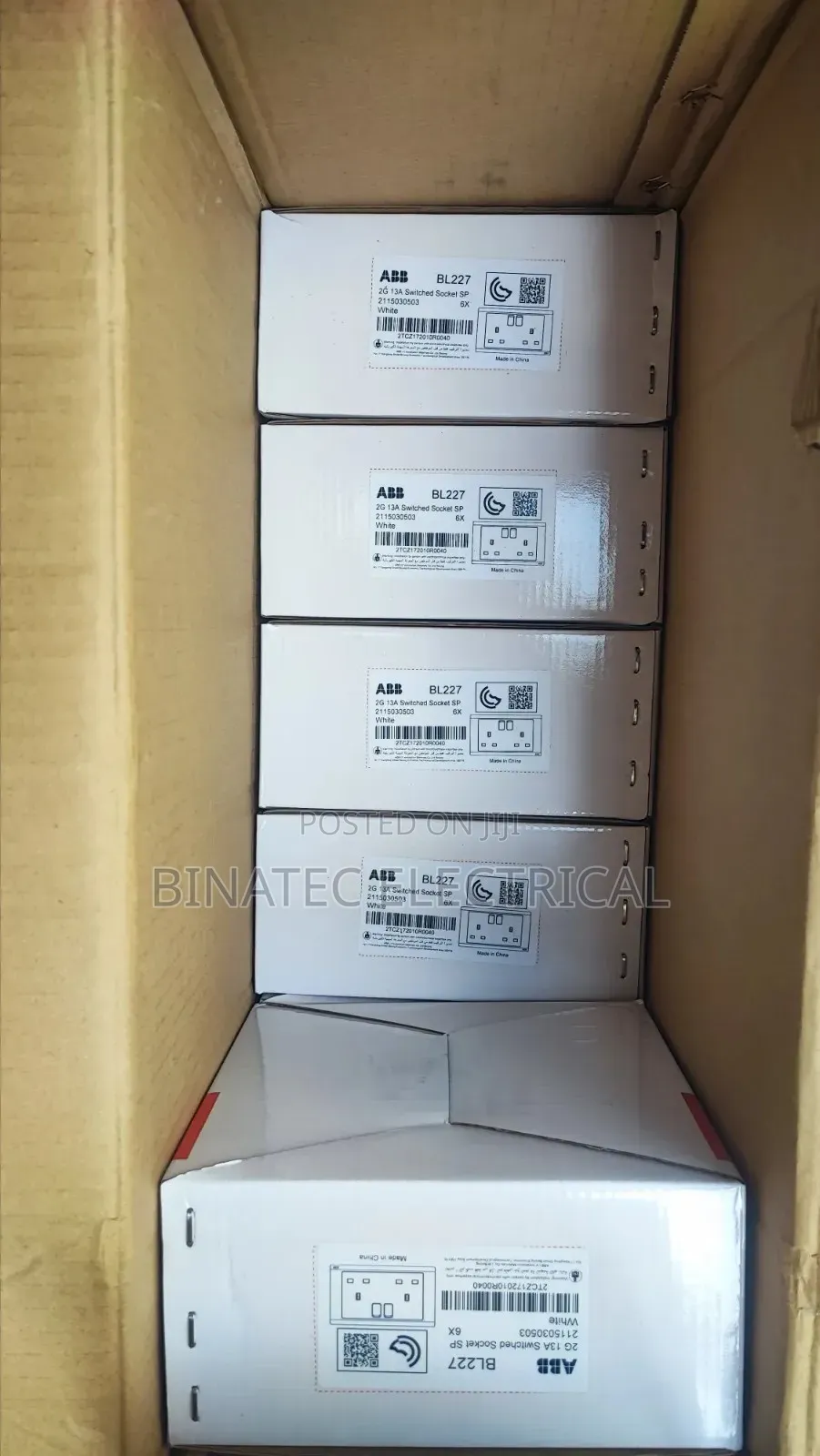 Original ABB 13a Double Socket - Quality Brand