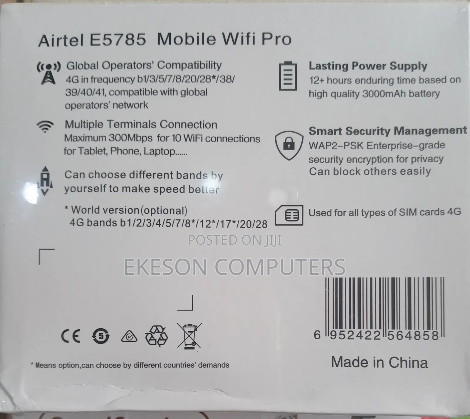 Airtel Mobile Wifi Pro. Universal.