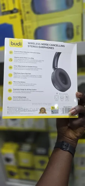 Budi Wireless Noise Cancelling Stereo Headphone EP57H