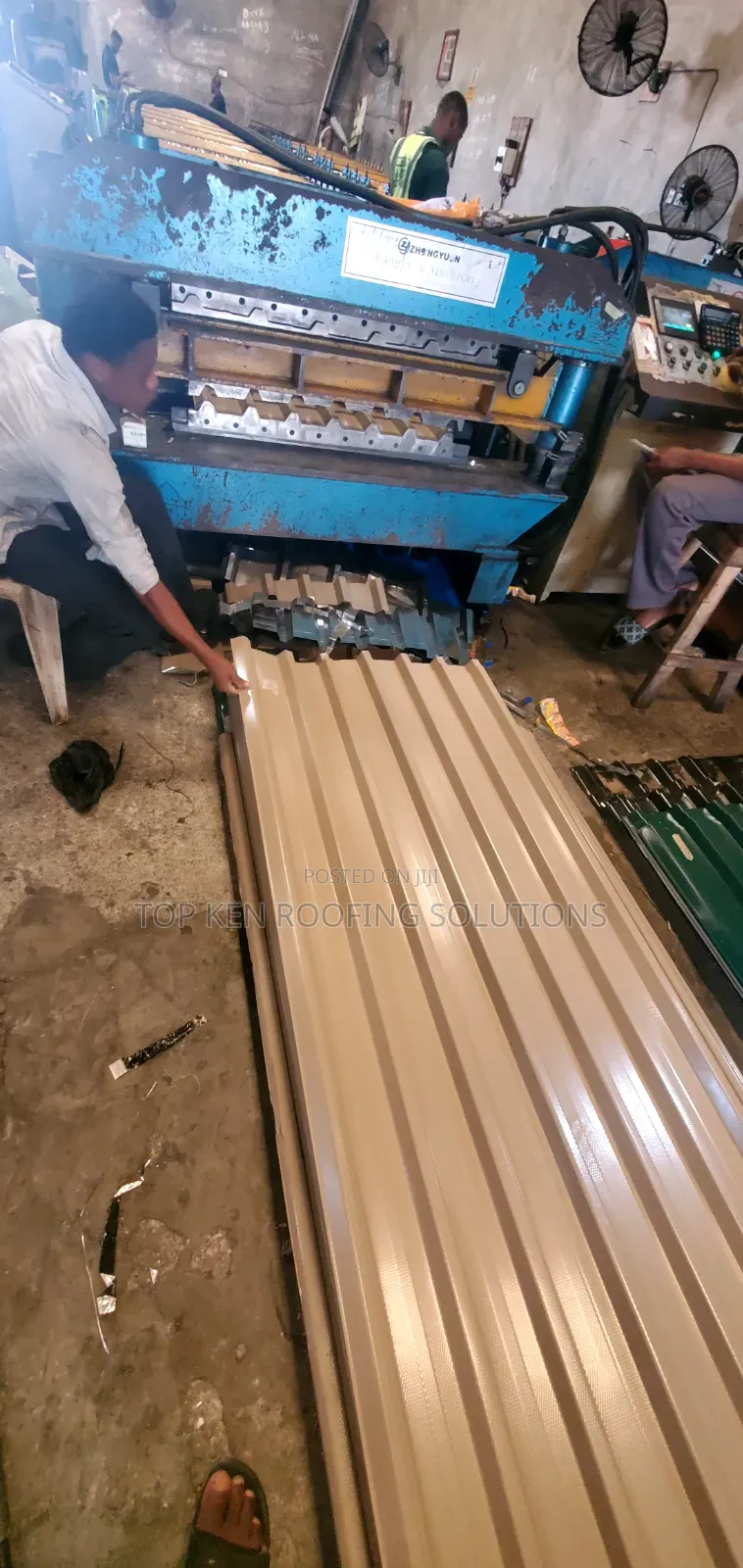 Beige 0.58mm Thickness Longspan Sheet