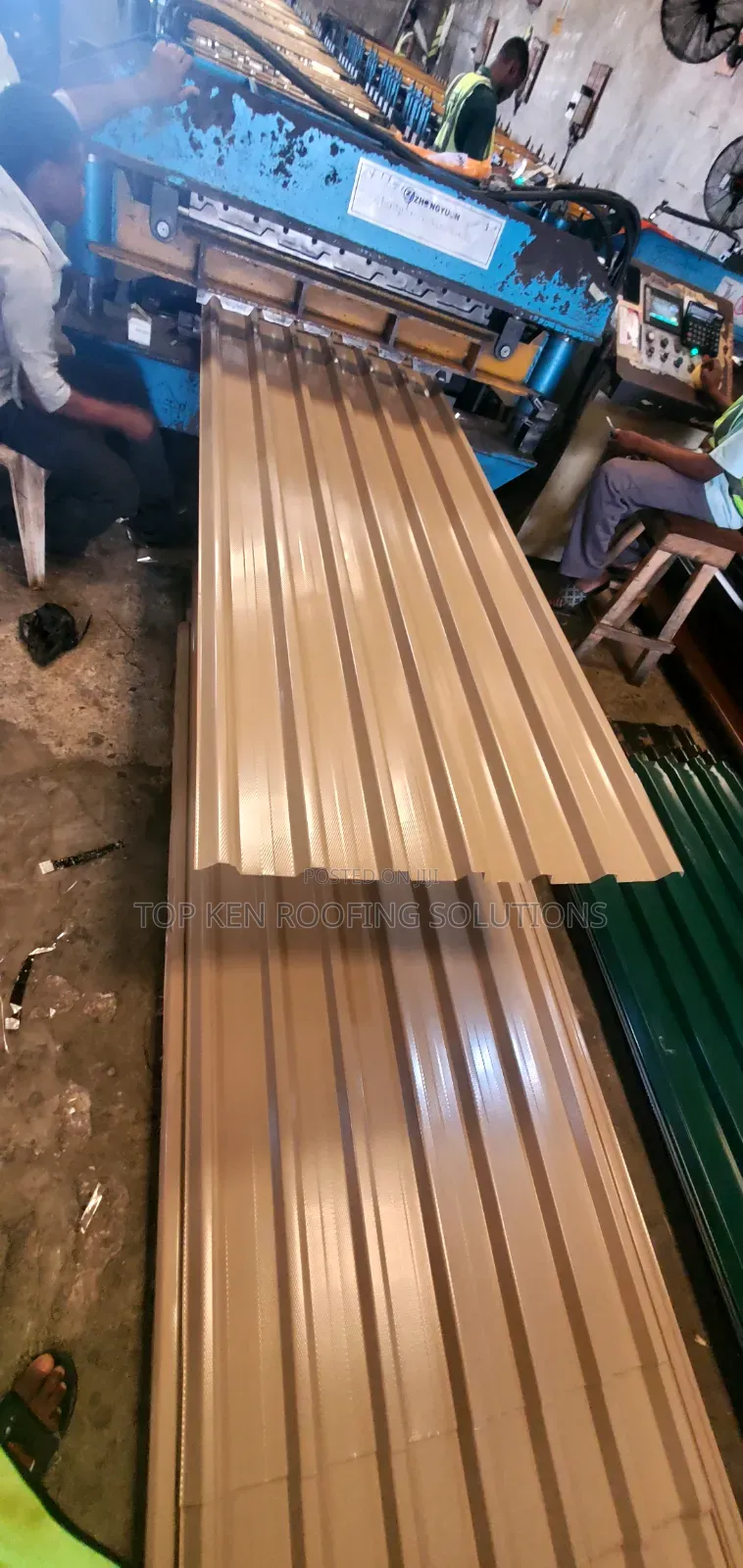 0.70mm Oven Baked Longspan Sheet Beige