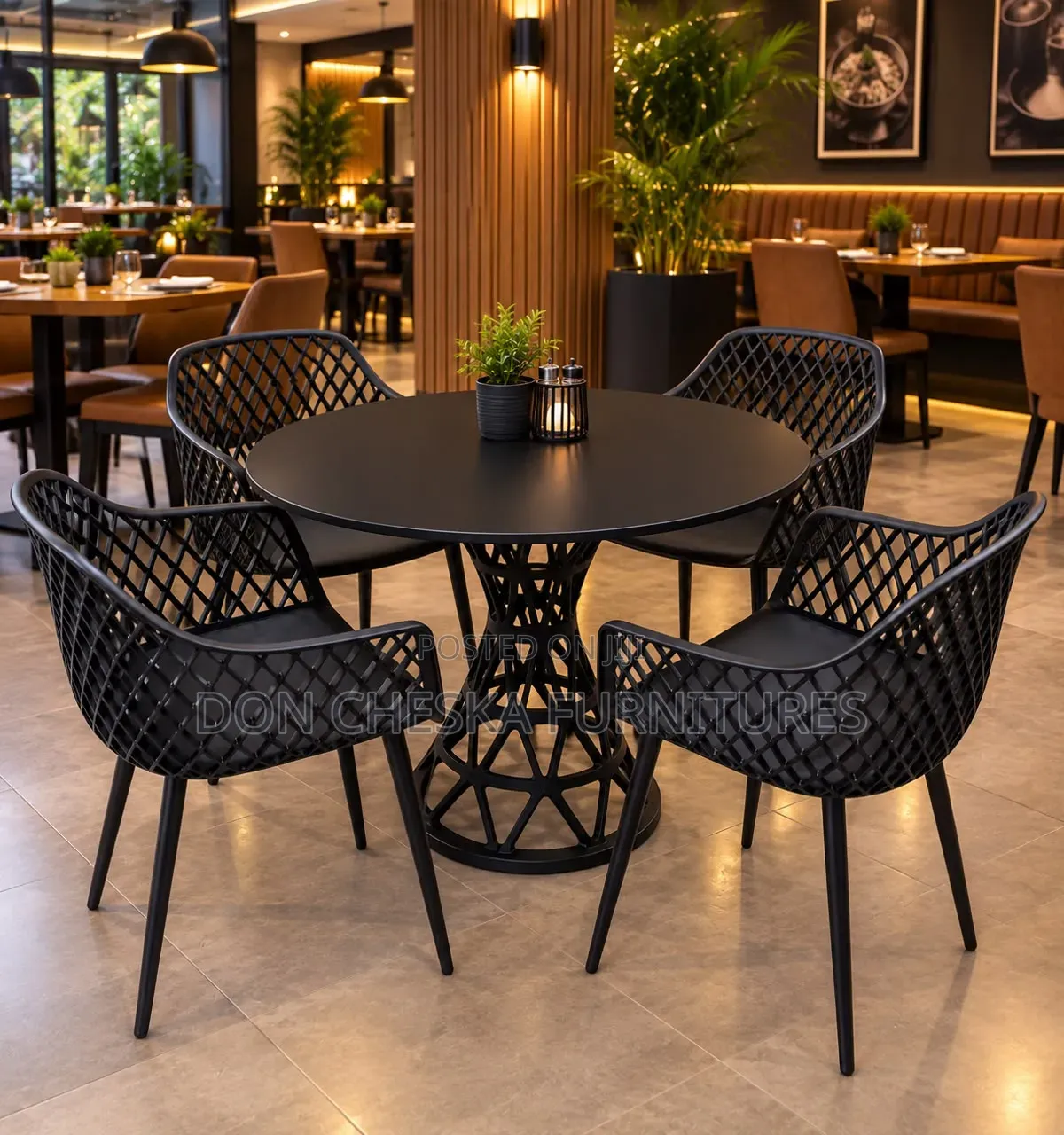 Unique Restaurant Chairs and Table