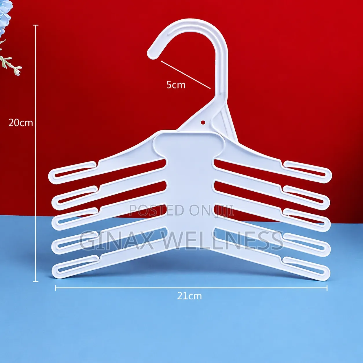 5-Layer Space-Saving Plastic Hangers for Bras and Camisoles (10pieces)