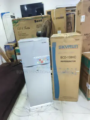SKYRUN Double Door Fridge for Daily Grocery and Beverage Storage