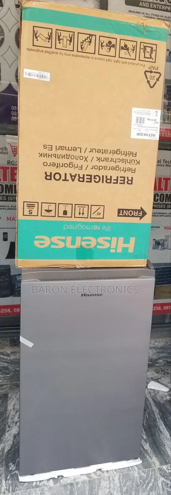 Brand New Hisense 90L Single Door Refrigerator 093DR