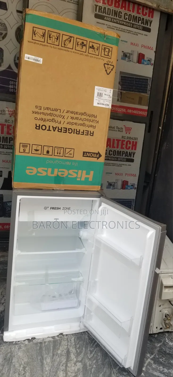 Brand New Hisense 90L Single Door Refrigerator 093DR