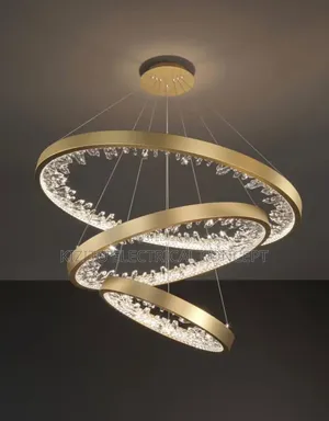 Led 3 Ring Chandelier, Living Room Dining Bedroom