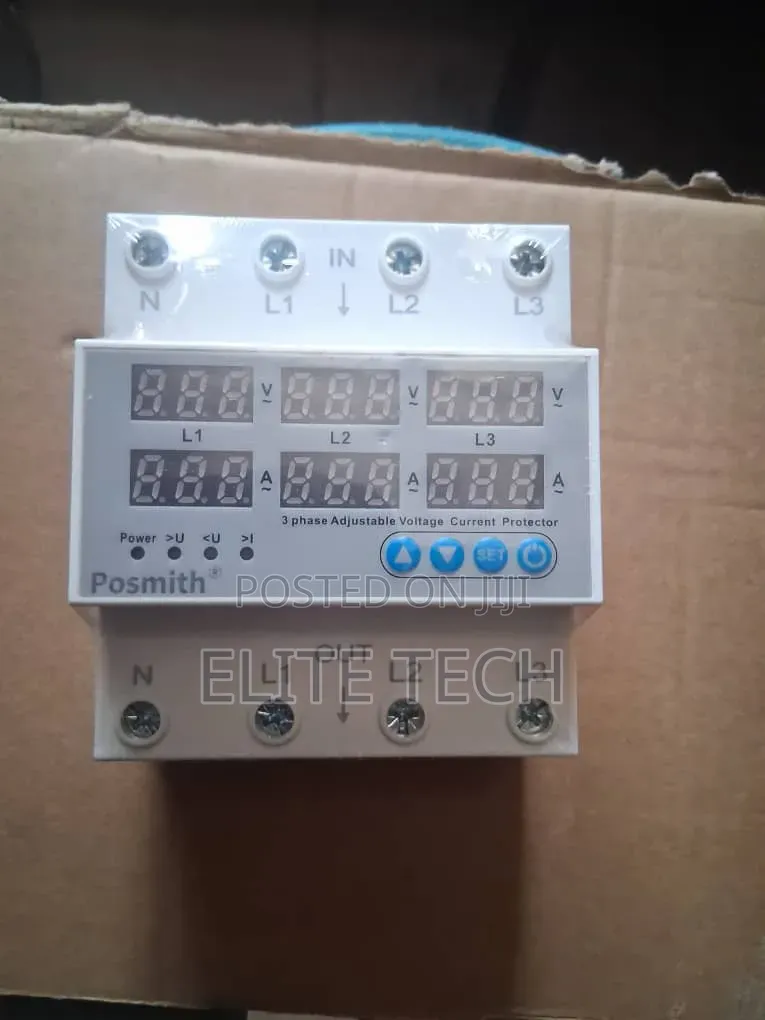 3Phase AVR Adjustable Over & Under Voltage & Current Protector Relay