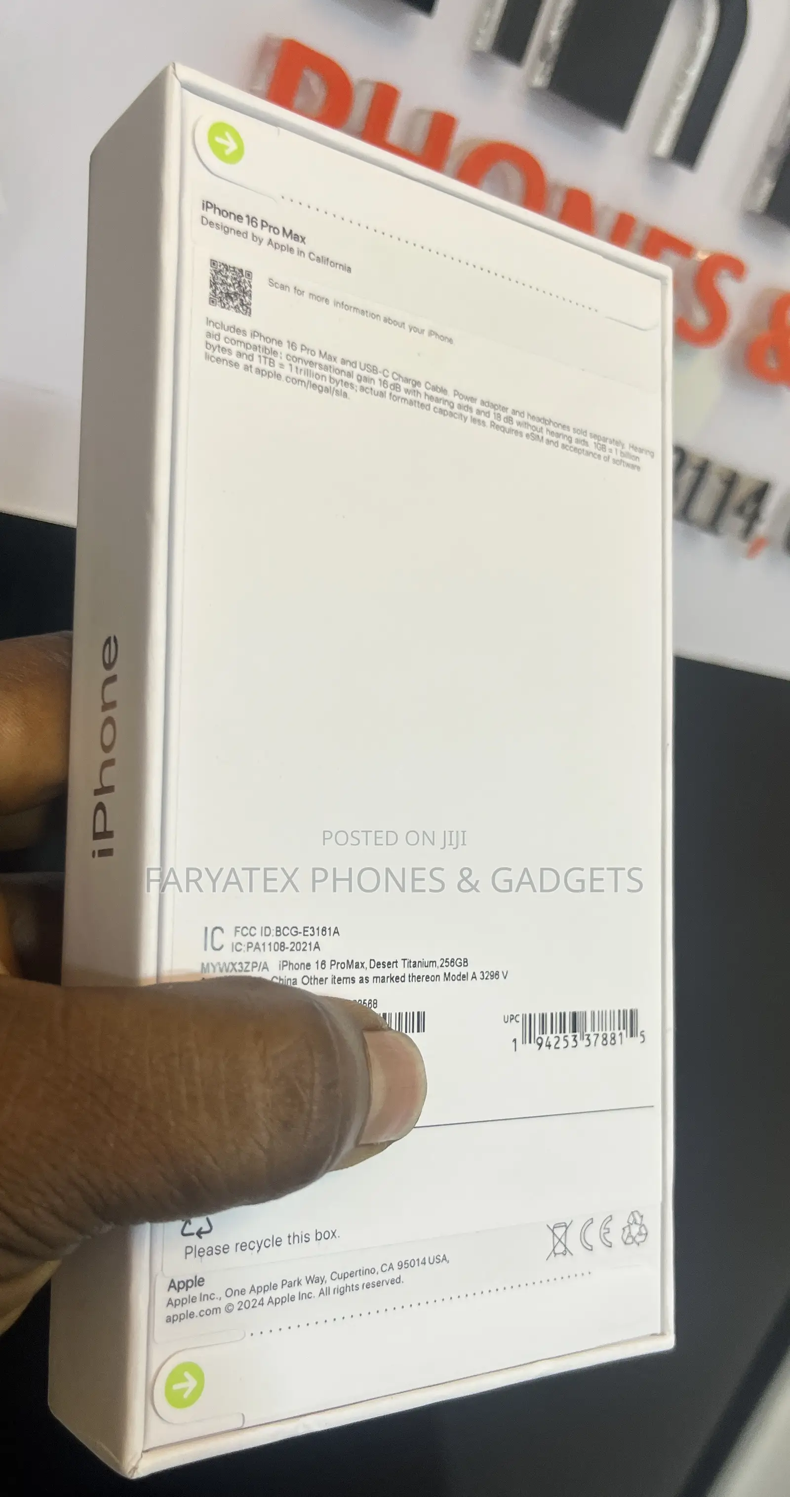 New Apple iPhone 16 Pro Max 256 GB Gold
