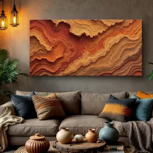 Luxury Abstract Ocean Wave Canvas Artwork