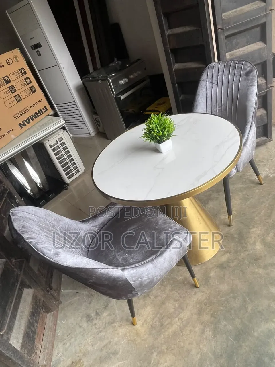 Marble Dinning Set With 2 Seat
