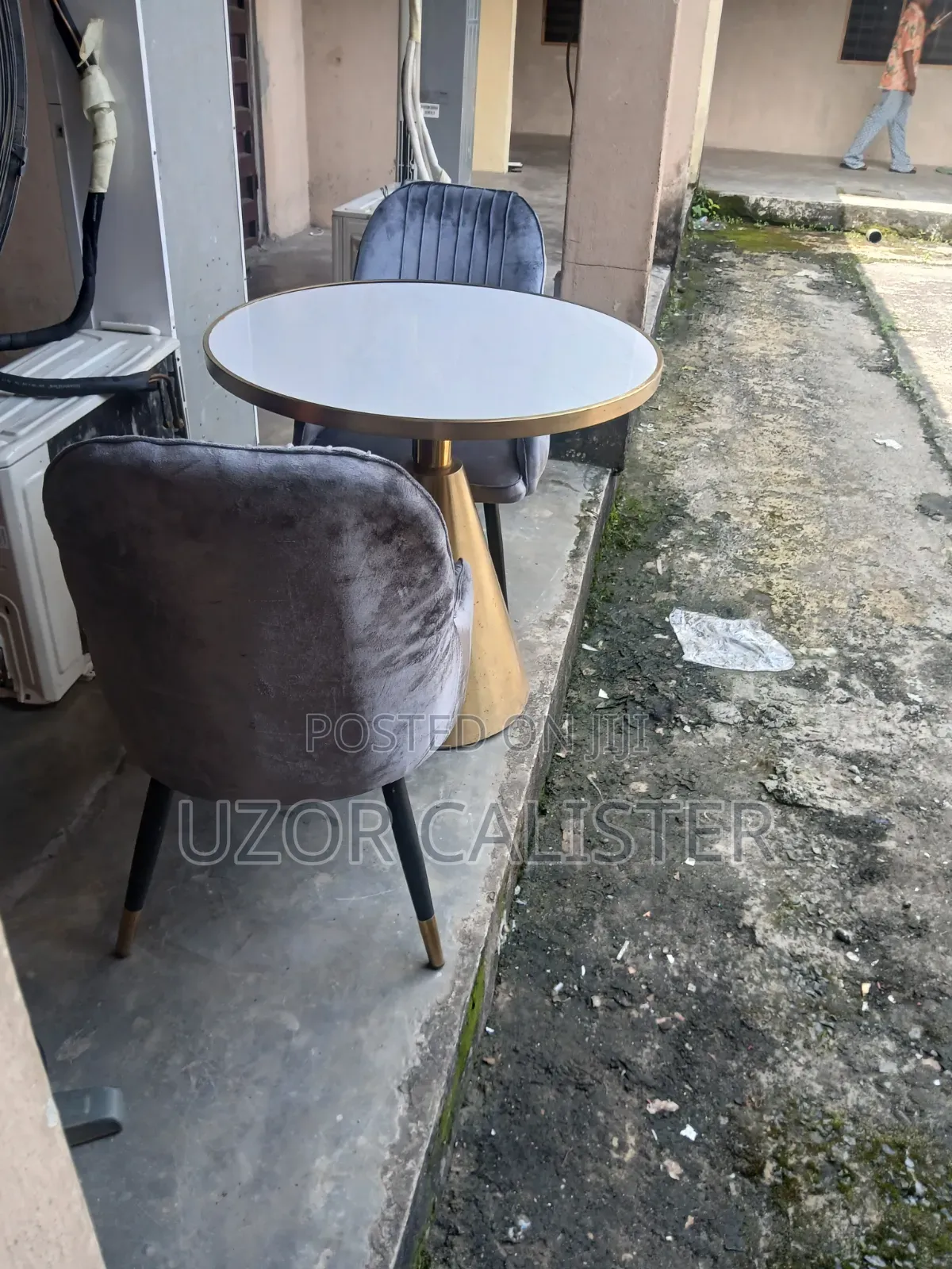 Marble Dinning Set With 2 Seat