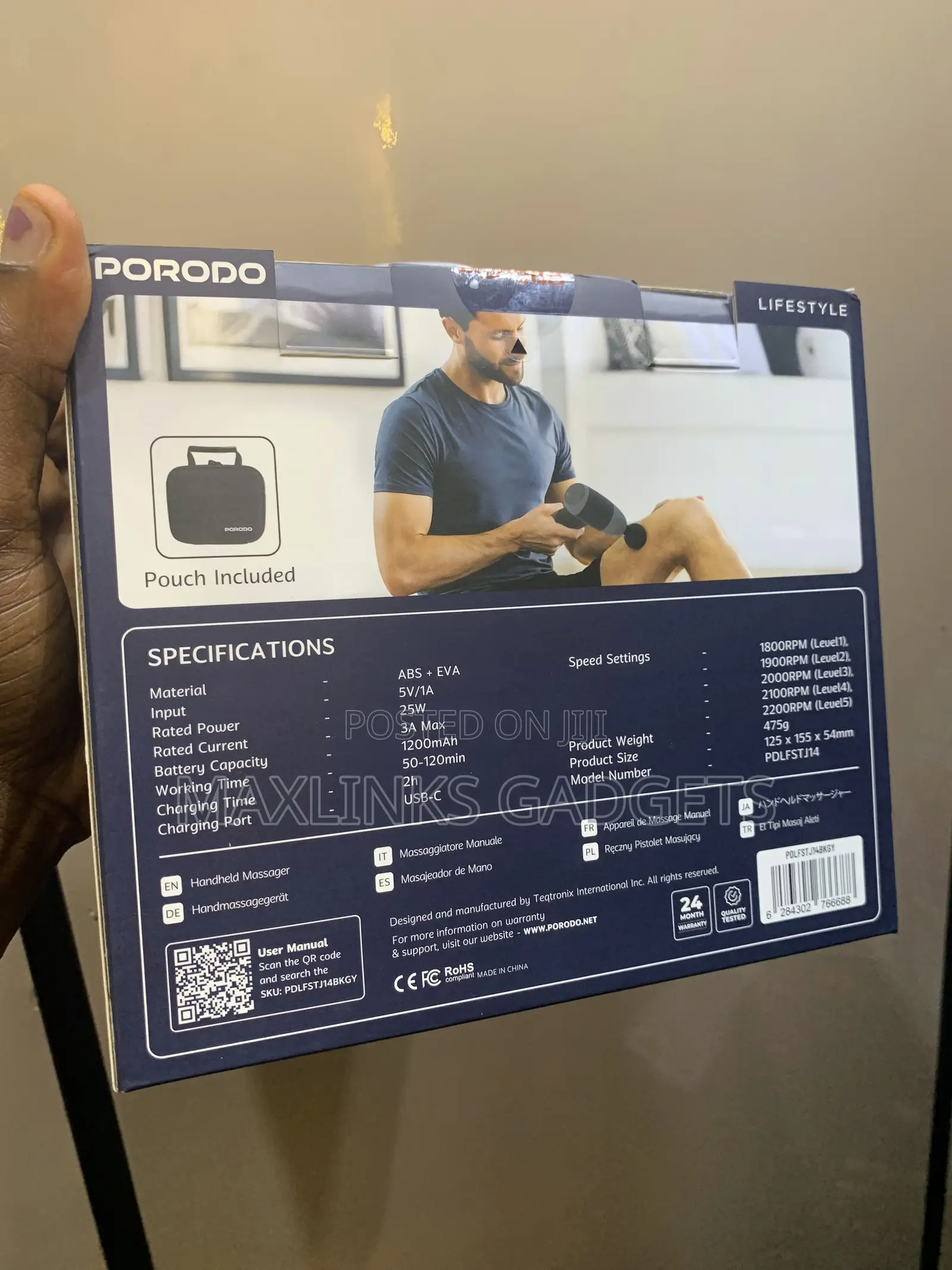 Active Porodo Ease Om Hand Massager