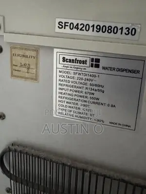 ScanFrost Dispenser SFDW-1401/SFWTD11400-1