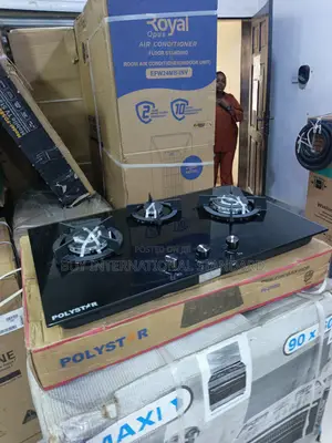 Polystar Three-Burner Gas Hob for Residential Kitchen Use