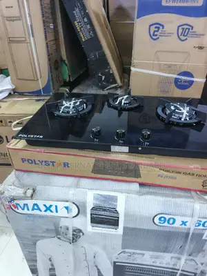 Polystar Three-Burner Gas Hob for Residential Kitchen Use