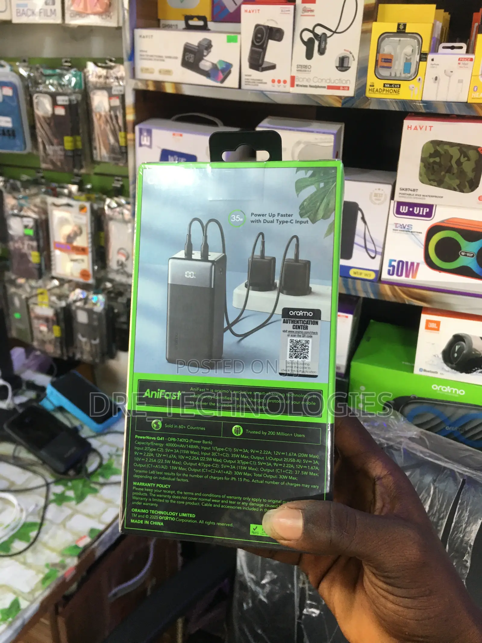 Oraimo 40,000Mah Power Bank