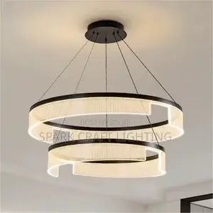 Modern Luxury Triple Ring LED Chandelier