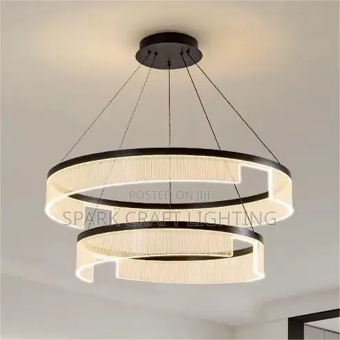 Modern Luxury Triple Ring LED Chandelier