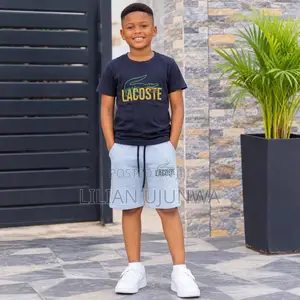 CODE: LC08-56 | Lacoste Boys 2pcs Set - Size 8 (Age 5/6)