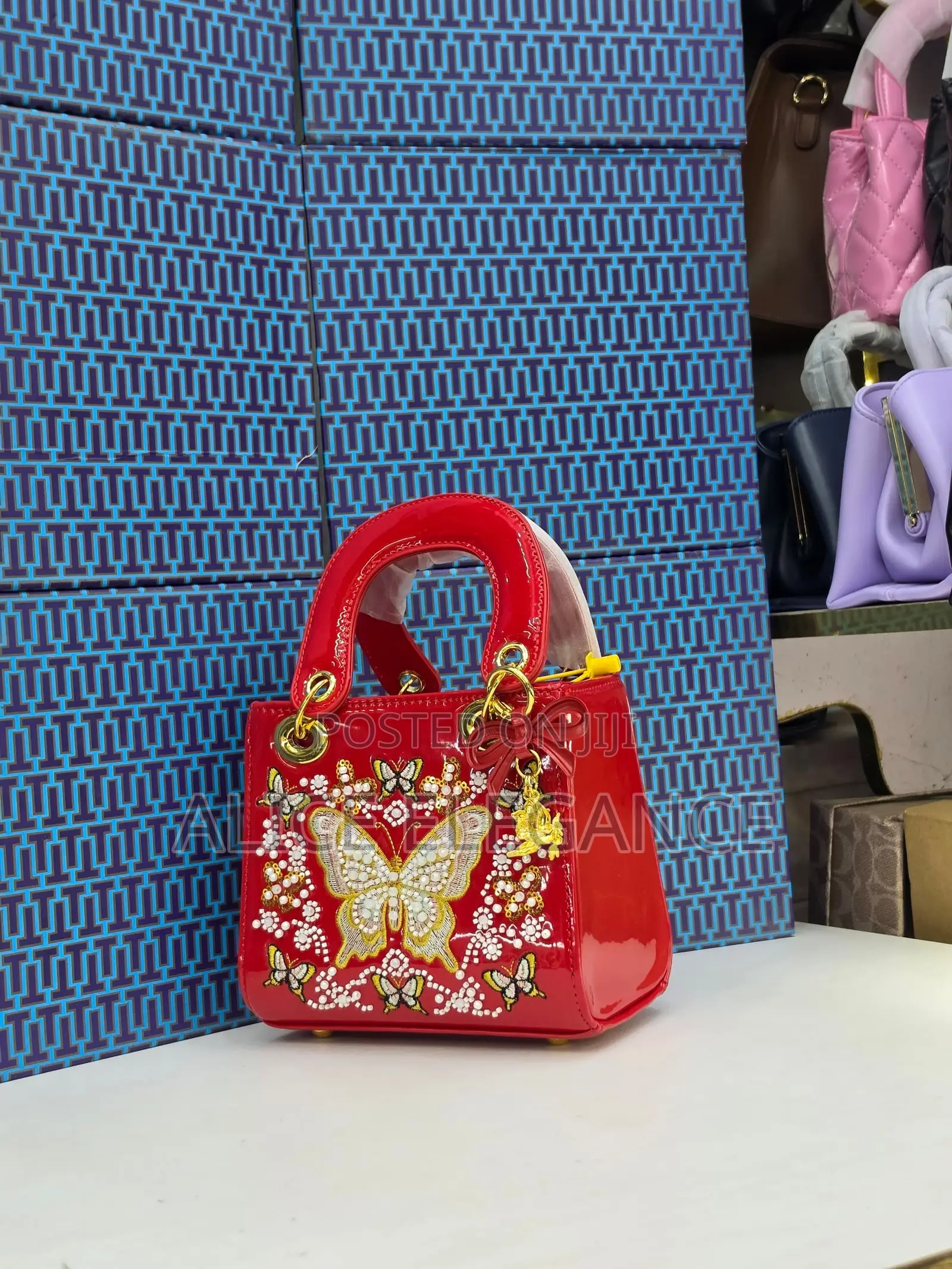 Butterfly Embellished Mini Handbag