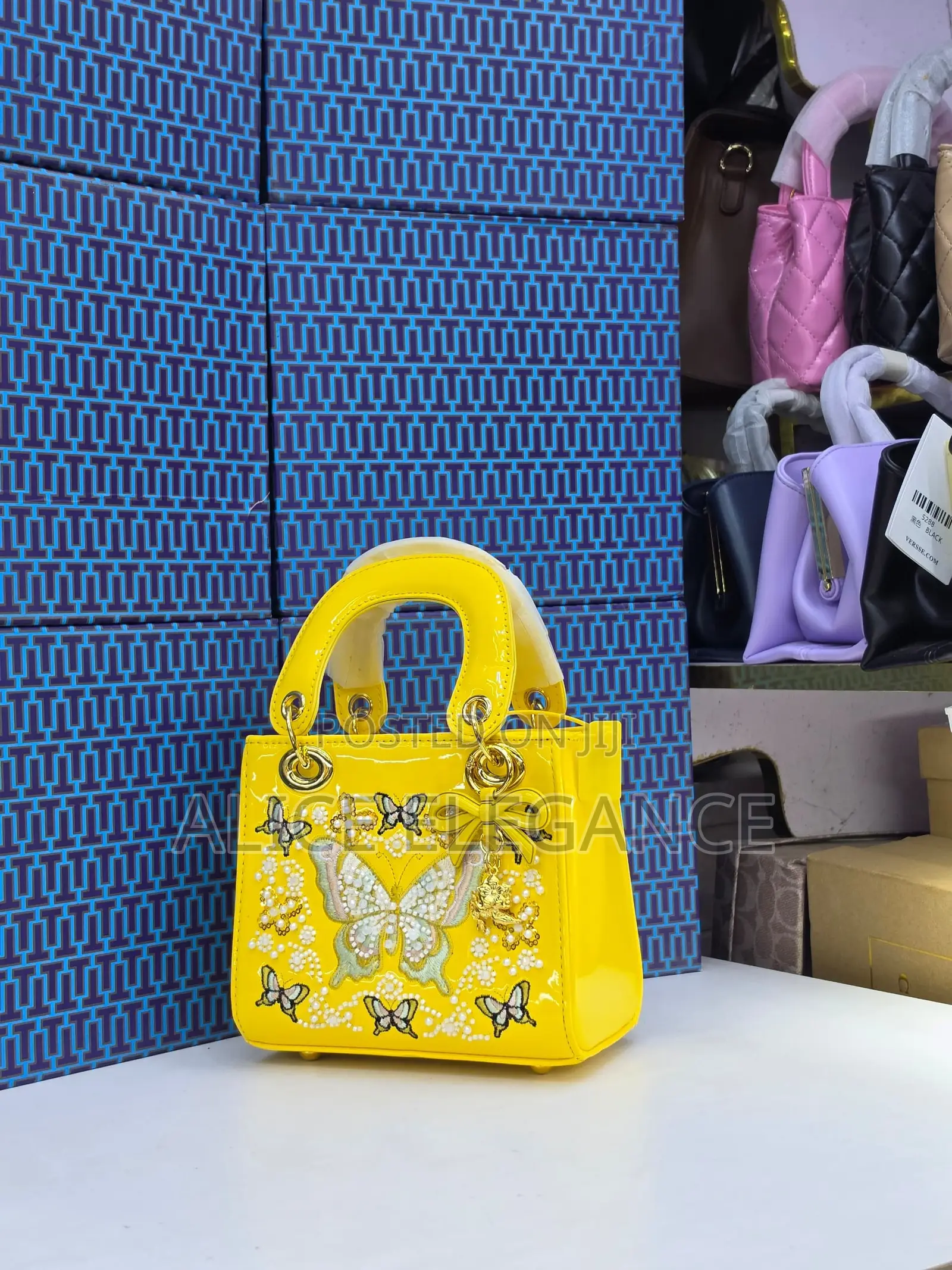Butterfly Embellished Mini Handbag
