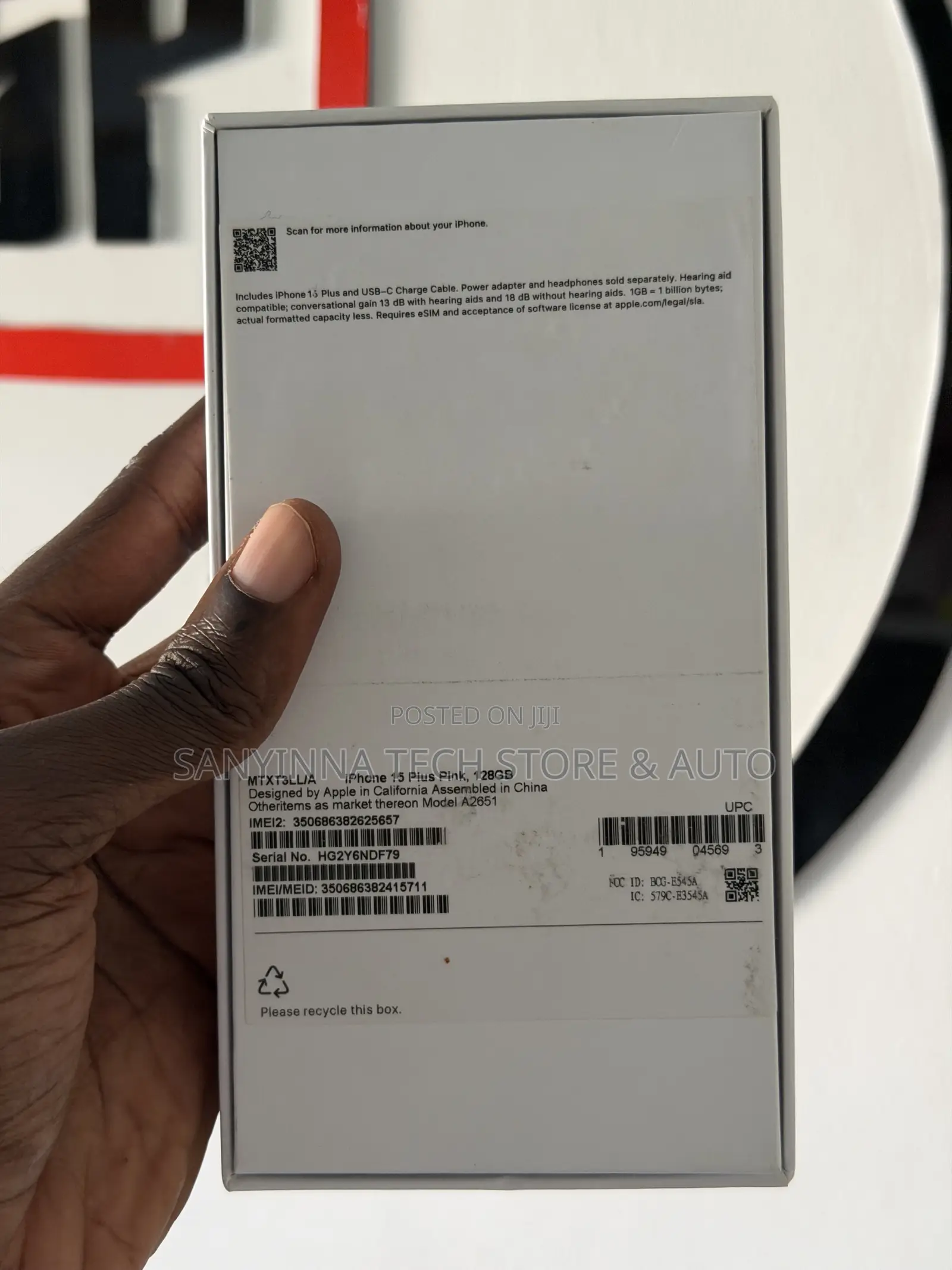 Apple iPhone 15 Plus 128 GB Pink