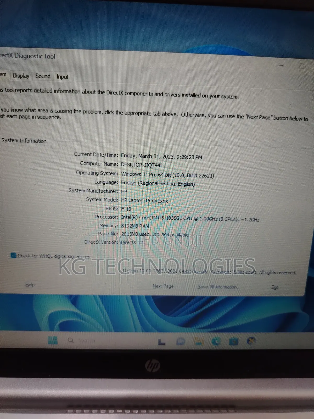 Laptop HP 15 8GB Intel Core i5 SSD 256GB