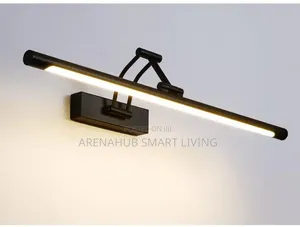 Modern LED Wall Lamp Bathroom Mirror Lamp Retractable Black