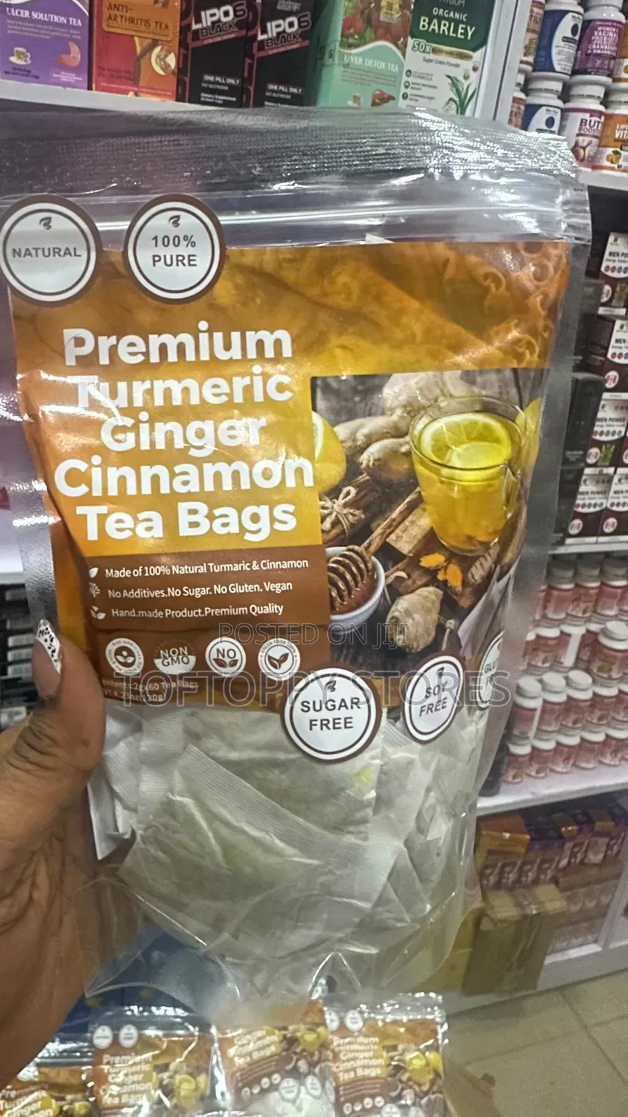 Turmeric Ginger and Cinnamon Herbal Teabags
