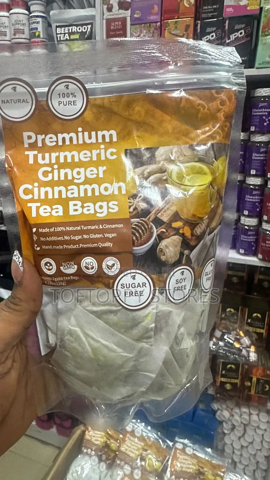 Turmeric Ginger and Cinnamon Herbal Teabags