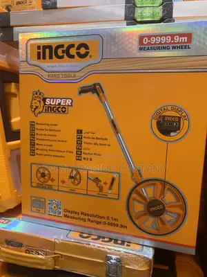 INGCO Digital Measuring Wheel - 0-9999.9m - Distance Measuring Wheel