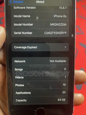 Apple iPhone 6s 64 GB Silver